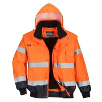 Portwest® C465 Warnschutz 3-in-1 Kontrast Pilotjacke...