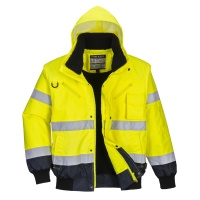 Portwest® C465 Warnschutz 3-in-1 Kontrast Pilotjacke...