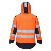Portwest® MV 70 Modaflame Rain Multinorm Jacke mit Lichtbogen Schutz Orange/Marine_4XL