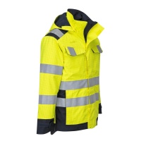 Portwest® MV 70 Modaflame Rain Multinorm Jacke mit Lichtbogen Schutz Gelb/Marine_XXL