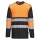 Portwest® PW312 Warnschutz-Cotton Comfort T-Shirt Klasse 1, Langarm Orange/Schwarz_XXL