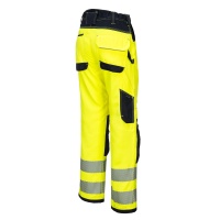 Portwest® PW385 PW3 Warnschutz Stretch Arbeitshose für DAMEN Gelb/Schwarz_36