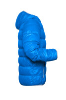 James & Nicholson® Mens Down Jacket JN1060 Daunenjacke mit Kapuze blue/silver_XL