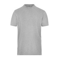 James & Nicholson® JN 1802 Mens BIO Stretch-T Work - SOLID - Grey-Heather_3XL