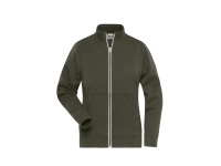James & Nicholson® Damen Doubleface Work Jacket  JN1809 olive_3XL