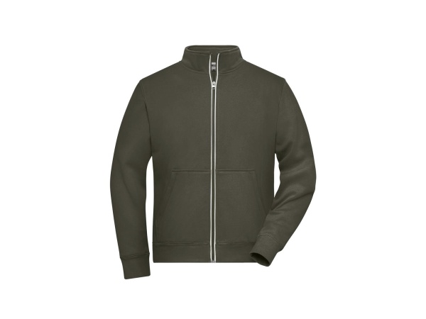 James & Nicholson® Mens Doubleface Work Jacket JN1810 olive_XS