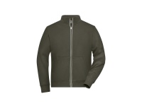 James & Nicholson® Mens Doubleface Work Jacket JN1810 olive_XS