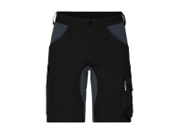 James & Nicholson® JN1811 Workwear Stretch-Bermuda Slim Line black/carbon_56