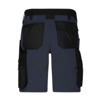 James & Nicholson® JN1811 Workwear Stretch-Bermuda Slim Line black/carbon_56