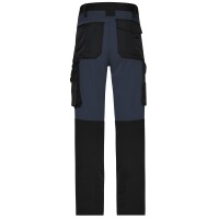 James & Nicholson® Workwear Stretch-Pants Slim Line JN1812 black/carbon_48
