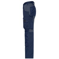 James & Nicholson® Workwear Stretch-Pants Slim Line JN1812 navy/carbon_94