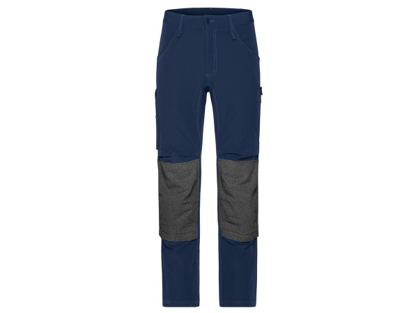 James & Nicholson Workwear Pants 4-Way Stretch Slim Line JN1813 navy_102