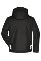 James & Nicholson® JN1815 Padded Hardshell Workwear Jacket black/black_XXL