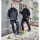 James & Nicholson® JN1815 Padded Hardshell Workwear Jacket carbon/black_L
