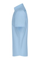 James & Nicholson Mens Kurzarm Hemd Micro-Twill JN684 light-blue_4XL