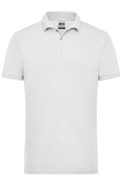 James & Nicholson® Mens Workwear Polo JN830 White_4XL