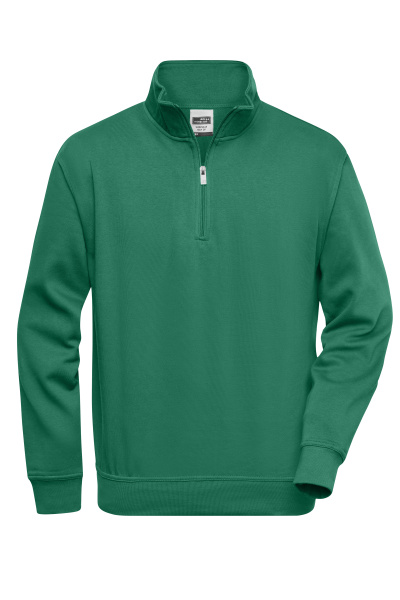 James & Nicholson® Workwear Half Zip Sweat  JN831 dark-green_L