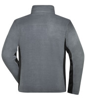 James & Nicholson® Mens Workwear Fleece Jacket JN842 carbon/black_M