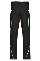 James & Nicholson® JN847 Workwear Pants COLOR black/lime-green_60