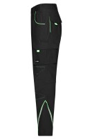 James & Nicholson® JN847 Workwear Pants COLOR black/lime-green_60