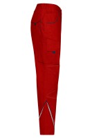 James & Nicholson® JN847 Workwear Pants COLOR red/navy_50