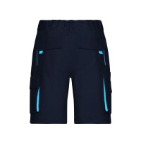 James & Nicholson Workwear Bermudas-Level 2 COLOR navy/turquoise_58