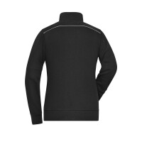 James & Nicholson® Ladies Workwear Sweat-Jacket - SOLID -JN893 black_XXL