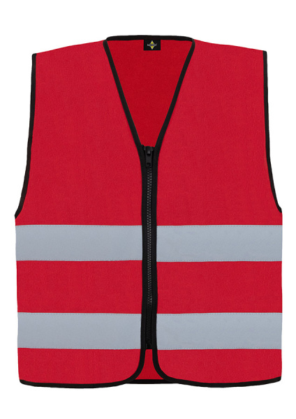 Korntex® RX217 Warnweste mit Reißverschluss „Cologne“ Rot_L