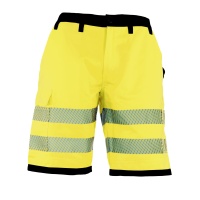 Korntex® EOSST - Hi-Vis Shorts mit schwarzen Partien -