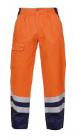 Hydrowear Warnschutzhose Hamm Sommerhose Orange/Navy_56