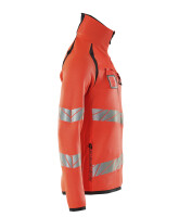 MASCOT®19005-351 Strickpullover mit kurzem Reißverschluss Accelerate Safe HI- VIS Rot / Schwarzblau 22210 _M