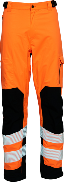 ELKA Visible Xtreme Stretchbundhose Warnschutz KL.2 182400R Warnorange/Schwarz_L