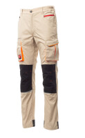 PAYPER Unisex-Stretch-Sommerhose NEXT 400 SUMMER S00700 KAKI/SCHWARZ_62