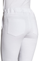 LEIBER 7/8 Sweathose Weiß Aus elastischem Sweat-Gewebe XL