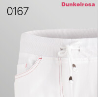 LEIBER DAMENHOSE STRETCH 5-POCKET FORM WEIß 08/7101 Weiß/Dunkelrosa 0167 _34L