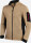 FHB® CHRISTOPH Strickfleece Jacke HERREN Modische Passform Beige/Schwarz_5XL