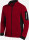 FHB® CHRISTOPH Strickfleece Jacke HERREN Modische Passform Rot/Schwarz_S