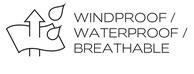 Winddicht, wasserdicht, atmungsaktiv