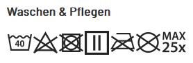 Wasch & Pflegehinweis Portwest EV 442