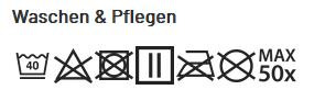 Wasch & pflegehinweis PW312