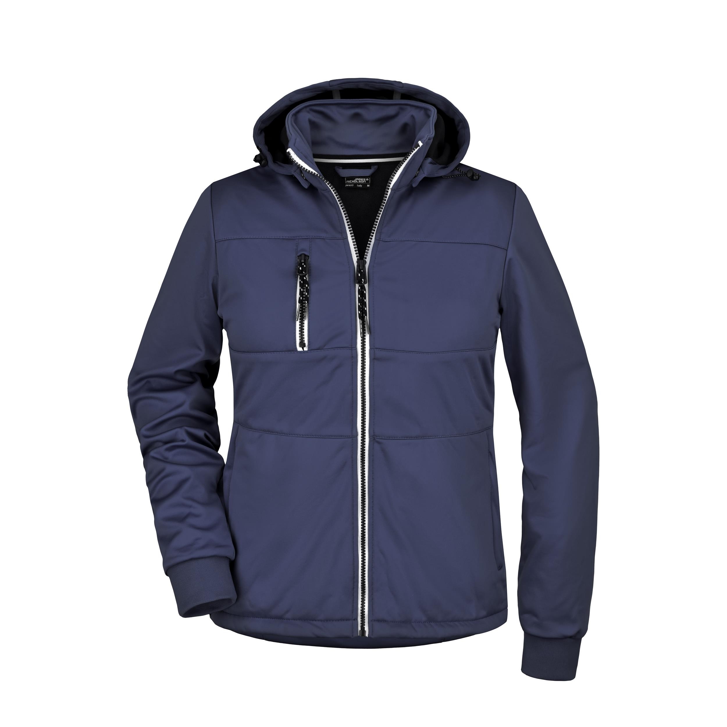 James & Nicholson® JN1077 DAMEN Maritime Jacket Softshelljacke Leicht tailliert