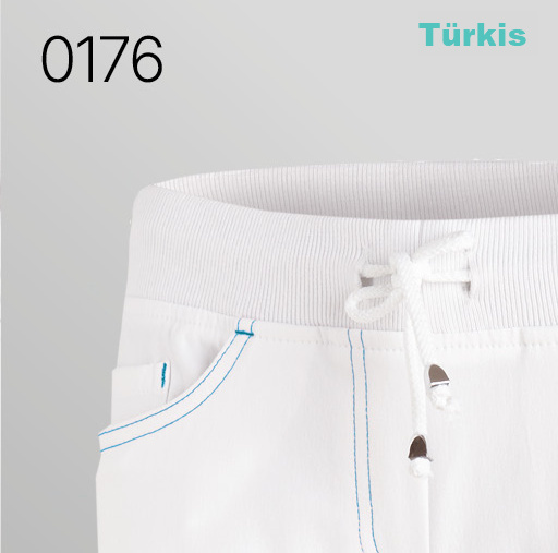 Weiß/Türkis 0176